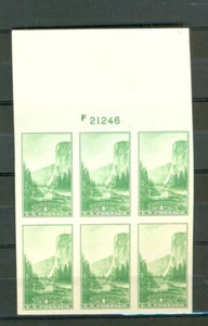 USA Scott 756 Farley 1c Parks plate number 21246 top F ngai - Picture 1 of 1
