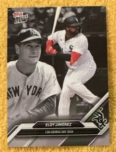2024 Topps NOW Lou Gehrig Day #LGD-10 ⚾️ Eloy Jimenez ⚾️ Chicago White Sox 🧦 - Picture 1 of 2