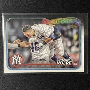 2024 Topps Series 1 ANTHONY VOLPE Golden Mirror Image Variation SSP #180 YANKEES - Picture 1 of 2