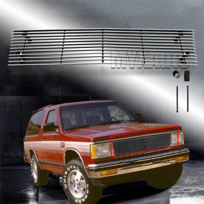 Fits 82-90 Chevy S-10 Pickup/Blazer/S-15/Jimmy Billet Grille Chrome Grill Insert Foto 1 de 4