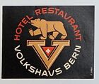 Volkshaus Bern Hotel Restaurant, Sweden (NOS) - Hungry Bear Walking