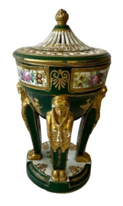 Vintage Sevres Empire Style Porcelain Perfume Incense Burner Potpourri - Picture 1 of 12