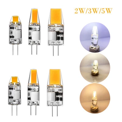 2w 3w 5w G4 Led Bulb Light Cool White Silicone Mini Cob 12v Flicker Free Bulbs - Image 1 of 4