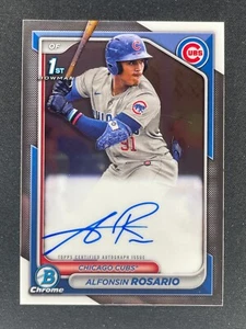 Alfonsin Rosario - 2024 1st Bowman Chrome AUTO #CPA-ARO - Chicago Cubs - Picture 1 of 2