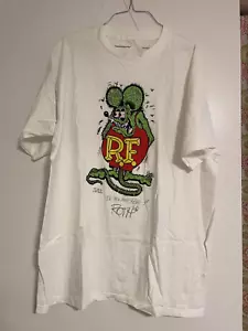 Ed Big Daddy Roth signed T shirt Rat Fink Hat T Shirt S-5XL UR33 - Picture 1 of 4