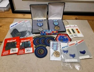 1990s Air Force Intelligence Medal Grouping Patches/ Ribbons Etc Enlisted Medals - Picture 1 of 24