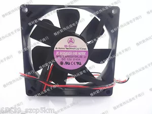 BI-SONIC BP802512HL-03 12V 0.4A 80x80x25mm 2 Wire Chassis Cooling Fan - Picture 1 of 3