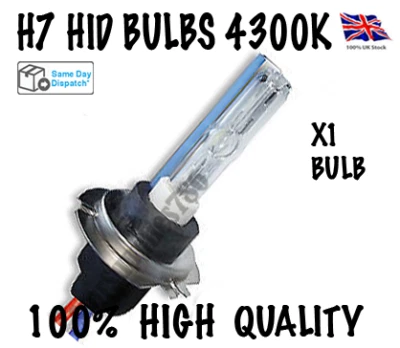 1X XENON HID BULB 35W H7 METAL BASE 4300K *BEST QUALITY* - Image 1 of 4