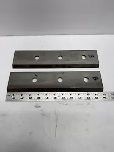 Vermeer 12 Inch Brush Chipper Knives Blades Set Of 2 - Picture 1 of 7
