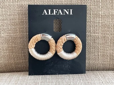 Alfani Women Earrings Ear Jewelry Hoops Doorknocker Post Earrings $25 - Image 1 of 4