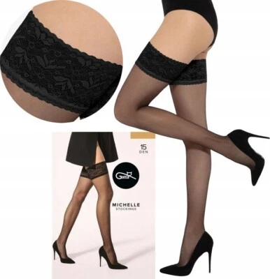 GATTA MICHELLE 15 DEN Damen Halterlose matte Strümpe sinnliche halterlose - Bild 1 von 4