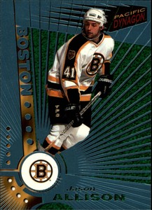 1997-98 (BRUINS) Pacific Dynagon Ice Blue #6 Jason Allison - Nr/Mt