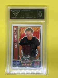 Dean Ambrose WWE Slam Attax Superstars Graded 9 Rookie Wrestling Trading Card - Picture 1 of 1