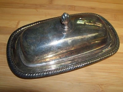 WM ROGERS 887 STAR EAGLE PLATO DE PLATA PLATO DE MANTEQUILLA Foto 1 de 4