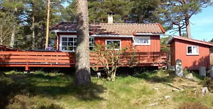 Norwegen, Südnorwegen, Hütte auf Insel bei Arendal, Meerblick Skagerrak, Angeln - Bild 1 von 1