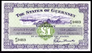 Guernsey, States Issue, £1, 1-7-1966, 47/O 0469. EF - Picture 1 of 2