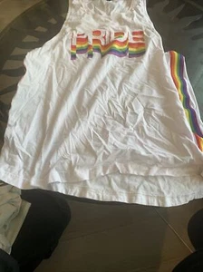 H&M Pride Collection Rainbow Tank Top Large - Picture 1 of 5
