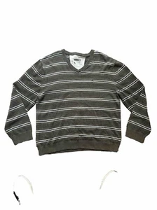 Colorado Knit Jumper - 100% Cotton - Men’s Size XXL - Olive Green - Striped - Picture 1 of 5