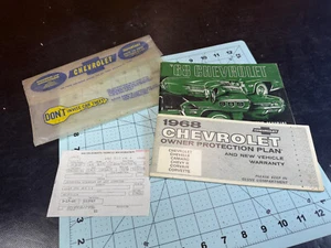 Chevy 1968 manual del propietario con sobre Impala y SS Caprice Bel protección aérea - Imagen 1 de 14