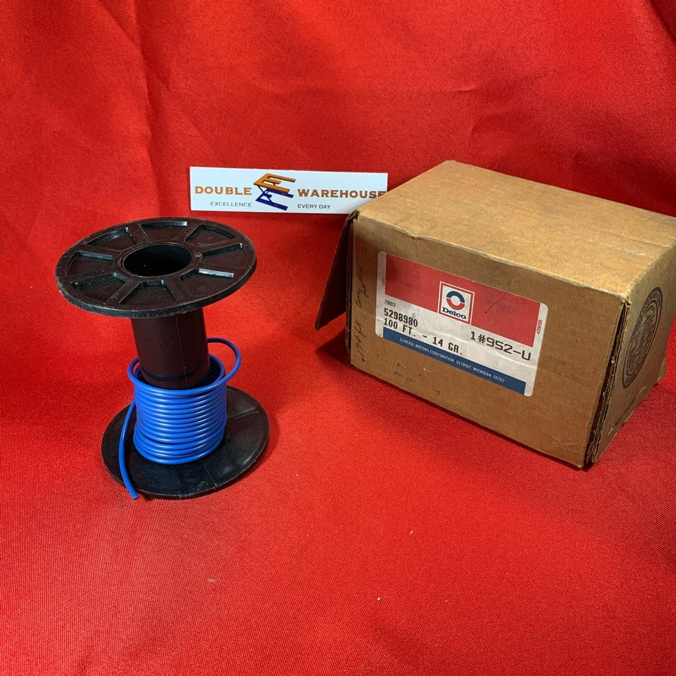 Nuevo de Lote Antiguo OEM GM 5298980 Delco 952-U Cable Primario Azul Calibre 14 - PARCIAL   Foto 1 de 1