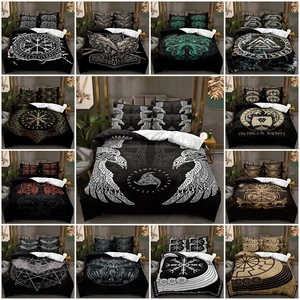 Viking 3D Bedding Set Quilt Duvet Cover Vikings Pillowcase Single Double