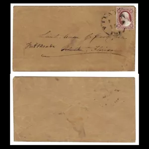 #11A 3¢ 1852 81R3, Pilatka Florida (Palatka) Fort Meade Lieut Anson J Cook - Picture 1 of 3