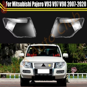 Pair Headlamp Lens Cover Shell &Glue For Mitsubishi Pajero V87 V93 V97 2007-2020 - Bild 1 von 12