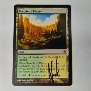 MTG Temple of Plenty Born of the Gods - Signed by Artist Noah Bradley - Picture 1 of 2