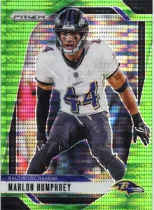 Marlon Humphrey 2024 Panini Prizm Neon Green Pulsar Prizm #24 BALTIMORE RAVENS - Picture 1 of 2