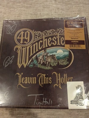 49 Winchester – Leavin' This Holler LP On Metallic Gold Autographed By The Band - Image 1 of 3