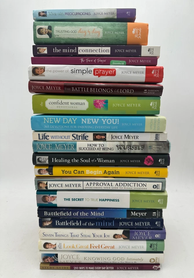 Mixed Lot Of 20 Joyce Meyer Christian Self Help Devotional Hardcover & Paperback - Image 1 of 4