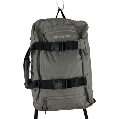 Mochila Snow Peak 3 vías gris bolsa de trabajo de viaje al aire libre usada Foto 1 de 4