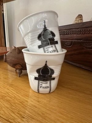 RARE REVOL BALLADE A PARIS duo de tasses café ristretto 5 cl NEUVES - Photo 1/4