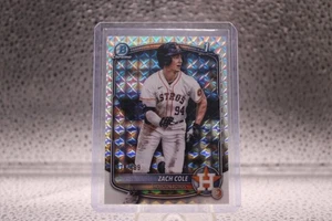 ZACH COLE 2025 BOWMAN CROMO 1ER REFRACTOR GEOMÉTRICO/499 ASTROS - Imagen 1 de 2