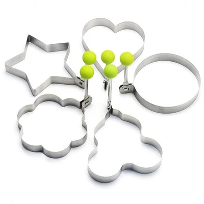 5 Counts Set Fried Egg Rings Molds Non Stick for Griddle Pan, Egg Shaper Pancake - Image 1 of 4