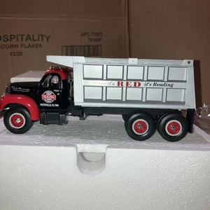First Gear 1960 Modell B-61 MACK Muldenkipper Maßstab 1:34 Lesen Anthrocit - Bild 1 von 22