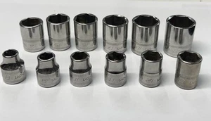 Snap On 212FSMY 8-19mm 12 Piece 3/8" Drive 6-Point Metric Chrome Set (#1) - Picture 1 of 9