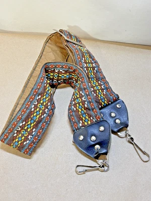 Geometric Wide Tapestry Vintage 1970's Hippie SLR/DSLR Camera Neck Strap - Image 1 of 4