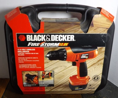 Black and Decker Firestorm 12V Cordless Drill Driver - Image 1 of 4