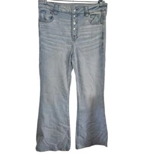American Eagle Super High Rise Flare 90s Acid washed distressed Jeans Plus 16 - Bild 1 von 5