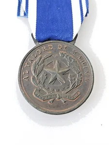MEDAGLIA AL VALORE DI MARINA REPUBBLICA ITALIANA - Foto 1 di 3