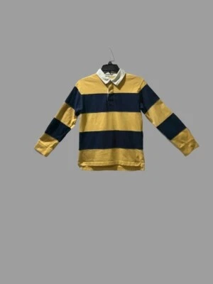 Camisa de Rugby Urban Pipeline Niños Manga Larga Grande 14/16 Amarilla con Rayas Azules. Foto 1 de 4