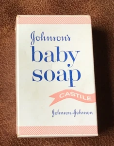 Vintage Original Johnson and Johnson Baby Soap Castile Soap Bar - Picture 1 of 3