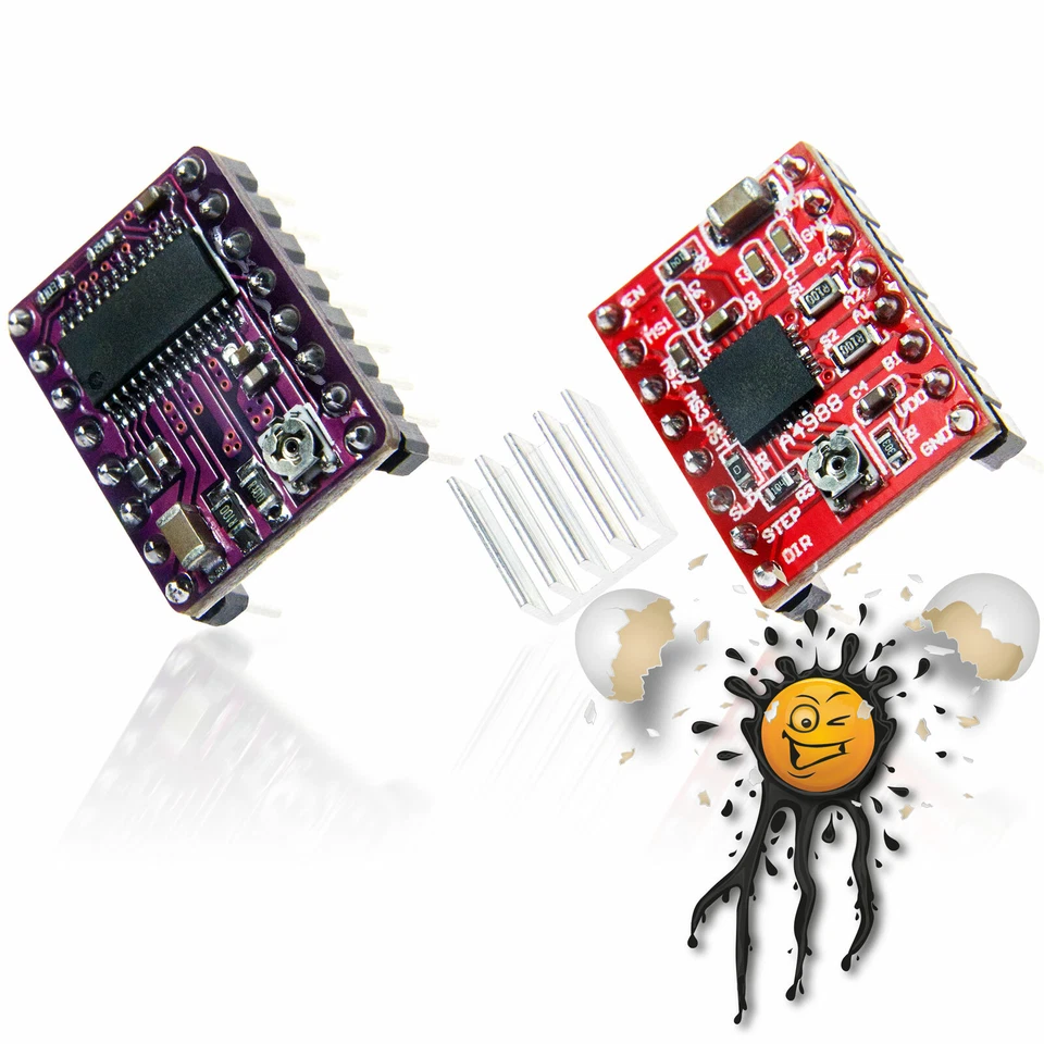 DRV8825 Schrittmotor mit Kühlkörper Treiber Stepper Driver Modul A4988 8-35V - Bild 1 von 1