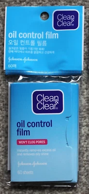 Clean and Clear Oil Control Film Blotting Paper/60 Sheets/Sealed - Image 1 of 4