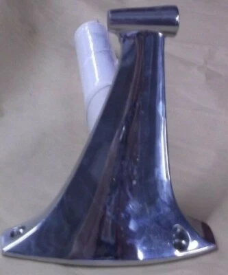 NOS 1967-1972 CAMIONETA CHEVROLET BASE ESPEJO RETROVISOR LATERAL IZQUIERDO CROMO HECHO EN EE. UU. Foto 1 de 4