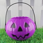 Purple Foldable Detachable Pumpkin Bucket For Home Decor & Party Atmosphere