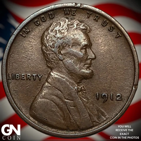 1912 P Lincoln Cent Wheat Penny  Q7701 Cover
