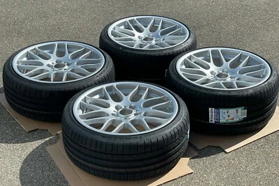 Avus MB04 silber glanz Concave 8,5/9,5x19+225-35/255-30 BMW 3er E90 91 92 - Bild 1 von 4