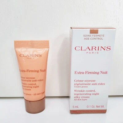 Clarins Extra-Firming Nuit Wrinkle Control, Regenerating Night Cream, 5ml, BNIB - Image 1 of 4